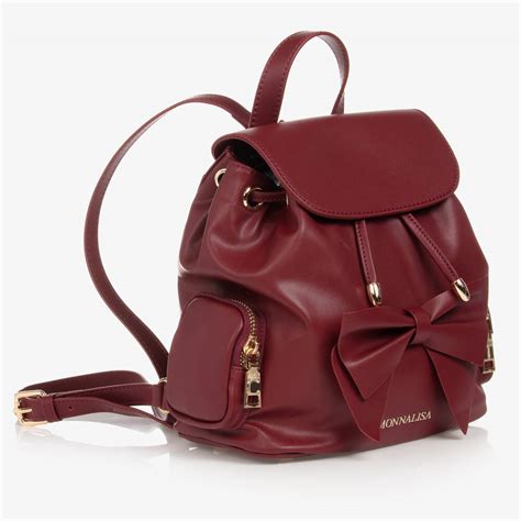 monalisa classic leather bag|monnalisa bags for girls.